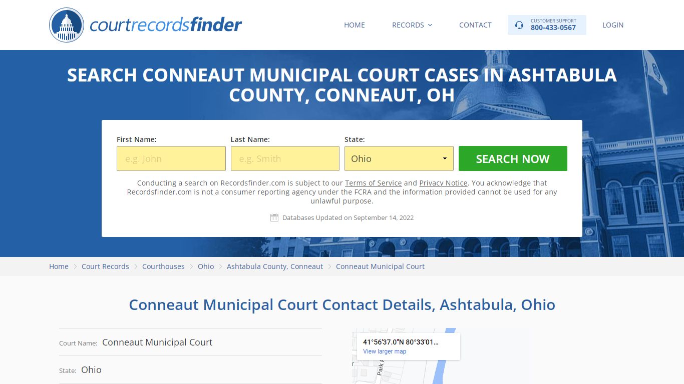 Conneaut Municipal Court Case Search - RecordsFinder